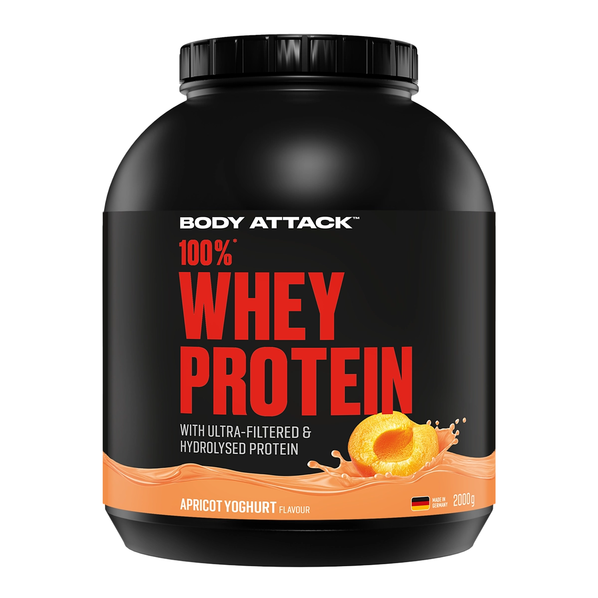 Body Attack - 100 % Whey Protein - Apricot Joghurt - 2000 g