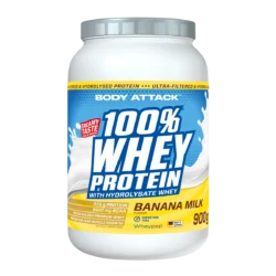 Body Attack - 100 % Whey Protein - Banana Milk - 900 g