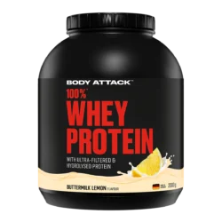 Body Attack - 100 % Whey Protein - Buttermilk Lemon - 2000 g