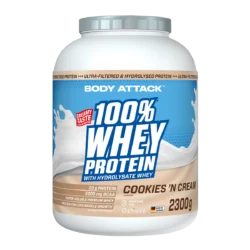 Body Attack - 100 % Whey Protein - Cookies n Cream - 2300 g