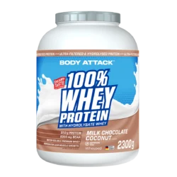 Body Attack - 100 % Whey Protein - Milk Chocolate Coconut - 2300 g