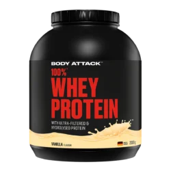 Body Attack - 100 % Whey Protein - Vanilla - 2000 g