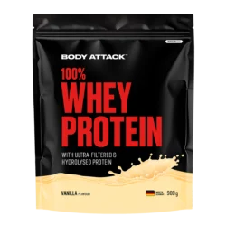 Body Attack - 100 % Whey Protein - Vanilla - 900 g