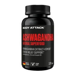Body Attack - Ashwagandha Kapseln - 120 Caps