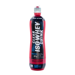Body Attack - Clear Iso Whey Drink - Wildberry - 500 ml