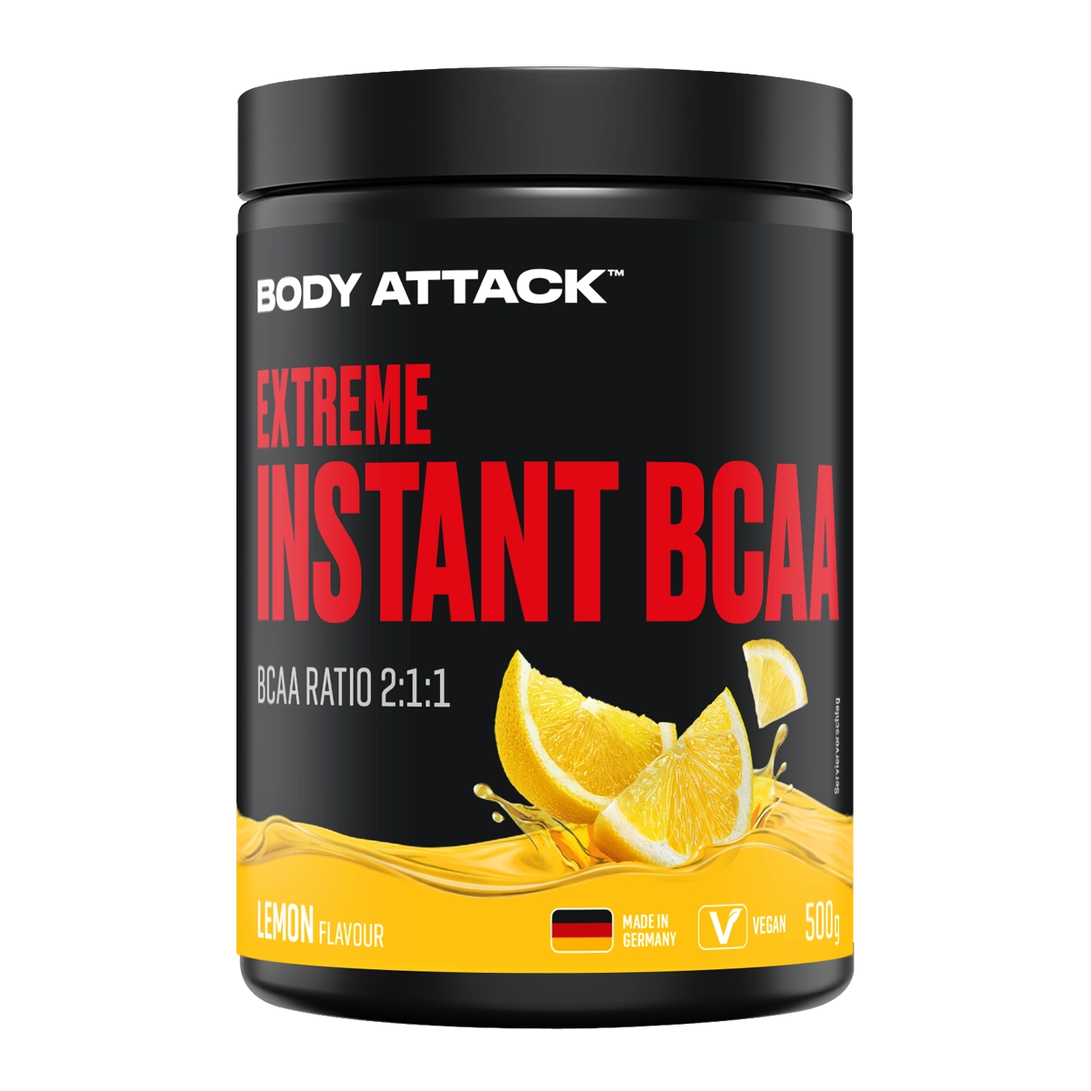 Body Attack - Extreme Instant BCAA - Lemon - 500 g