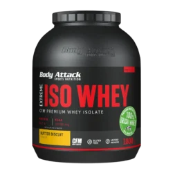 Body Attack - Extreme Iso Whey - Butter Biscuit - 1800 g