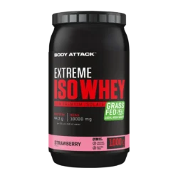 Body Attack - Extreme Iso Whey - Strawberry - 1000 g