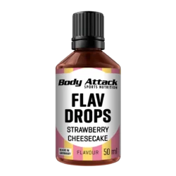 Body Attack - Flav Drops - Strawberry Cheesecake - 50 ml