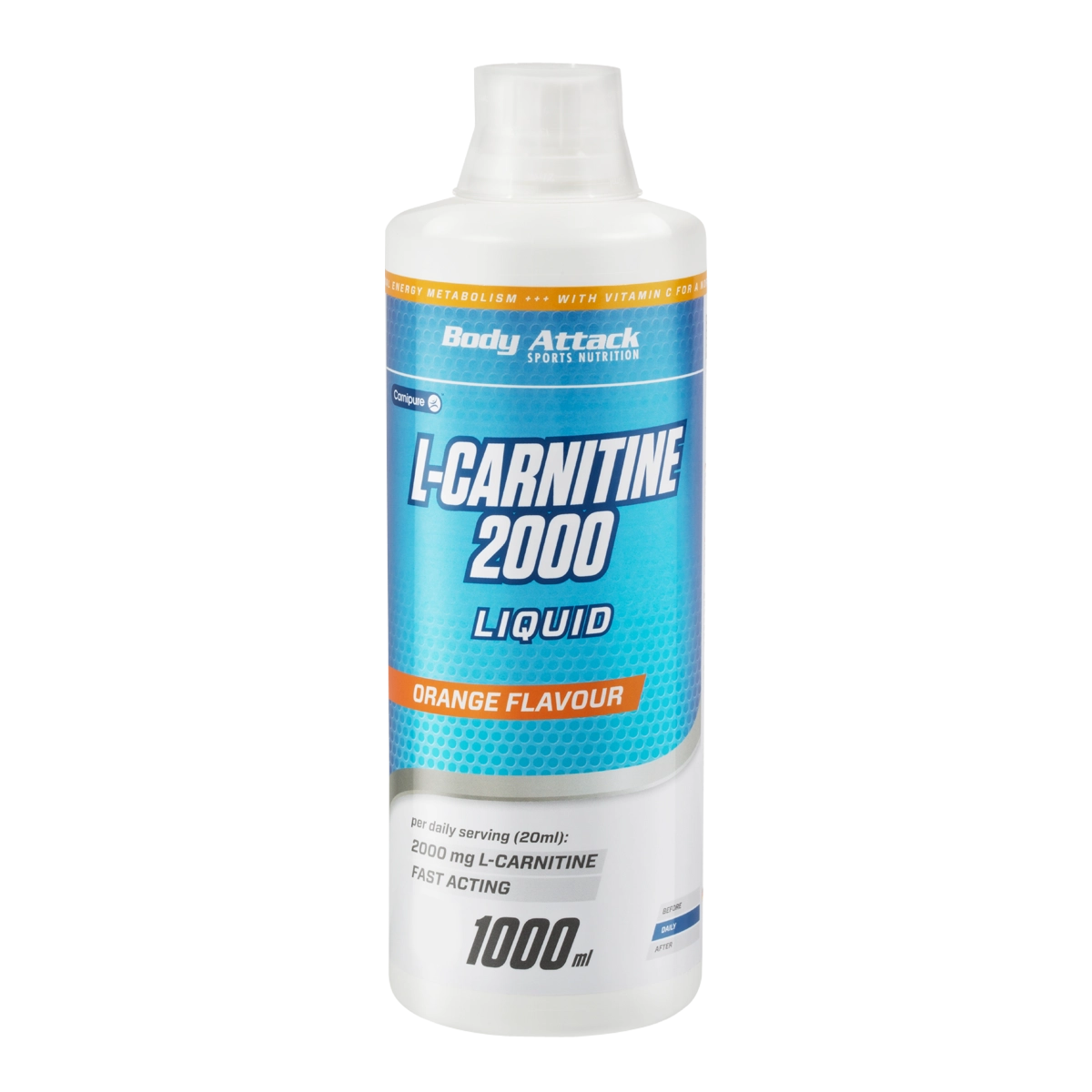 Body Attack - L Carnitine Liquid 2000 - Orange - 1000 ml