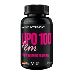Body Attack - Lipo 100 Fem - 120 Caps
