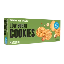 Body Attack - Low Sugar Cookies - Hazelnut - 130 g
