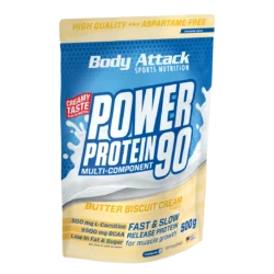 Body Attack - Power Protein 90 - Butter Biscuit - 500 g