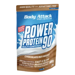 Body Attack - Power Protein 90 - Chocolate Nut Nougat - 500 g