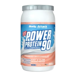 Body Attack - Power Protein 90 - Strawberry White Chocolate - 1000 g