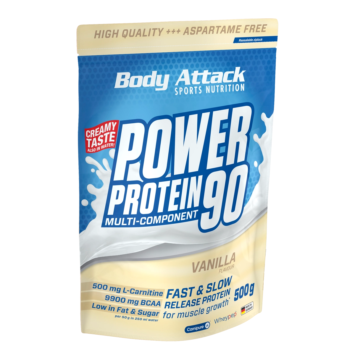 Body Attack - Power Protein 90 - Vanilla - 500 g