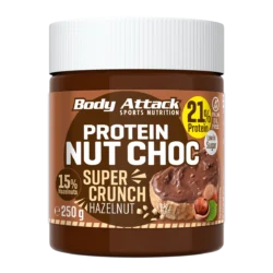 Body Attack - Protein Nut Choc Super Crunch - Crunchy - 250 g