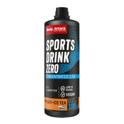 Body Attack - Sports Drink Zero - Peach Icetea - 1000 ml