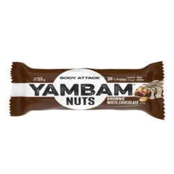 Body Attack - Yambam Nuts - Brownie White Chocolate Nuts - 55 g