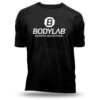 Bodylab24 T-Shirt schwarz mit weißem Schriftzug - S