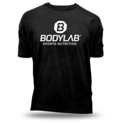 Bodylab24 T-Shirt schwarz mit weißem Schriftzug - S