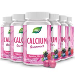 Calcium Gummibärchen für Erwachsene & Kinder I 500 mg Calcium I Wild Berry Geschmack I vegetarisch I 60 Stk
