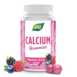 Calcium Gummibärchen für Erwachsene & Kinder I 500 mg Calcium I Wild Berry Geschmack I vegetarisch I 60 Stk