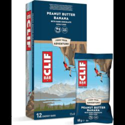 Clif Bar - 12 x 68g - Peanut Butter Banana with Dark Chocolate