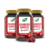 Cranberry Gummibärchen I 3in1 Cranberry D-Mannose und Vitamin C I Hochwertiger Cranberry-Extrakt I vegetarisch I 60 Stk