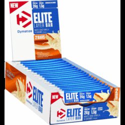 Elite Layer Bar - 18x60g - White Choc Vanilla & Caramel