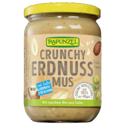 Erdnussmus Crunchy mit Salz bio (500g)