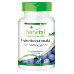 Heidelbeer-Extrakt mit Anthocyanen (90 Kapseln)