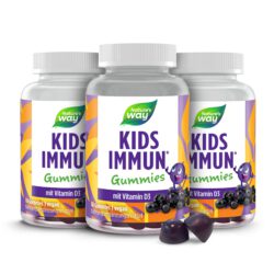 Immun Komplex Gummibärchen für Kinder mit leckerem Holunderbeeren Geschmack I Immunsystem stärken Kinder I 60 Stk
