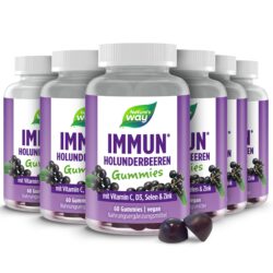Immun Komplex Gummies zum Immunsystem stärken I 4in1 Immunformel für Erwachsene mit Vitamin C Zink Vitamin D3 und Selen