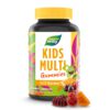 Kids Multi Gummies I Multivitamin für Kinder ab 4 Jahren I 14 Nährstoffe I Orangen-, Trauben-, Kirsch-Geschmack I 60 Stk