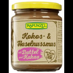 Kokos- & Haselnussmus mit Dattel bio (250g)