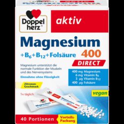Magnesium 400 direct (40 Portionsbeutel)
