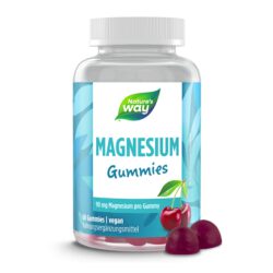 Magnesium Gummibärchen für Erwachsene & Kinder I 180 mg Magnesiumcitrat I Kirsch-Geschmack I vegan I 60 Stk