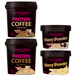 Protein Coffee 2er Pack + 2x Flavy Powder