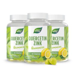 Quercetin Zink Gummies I 125 mg Quercetin I Zitronen-Geschmack I vegetarisch I 60 Stk