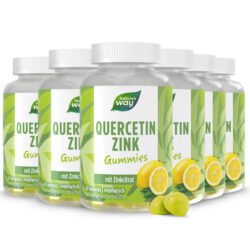 Quercetin Zink Gummies I 125 mg Quercetin I Zitronen-Geschmack I vegetarisch I 60 Stk