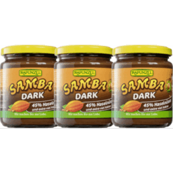 Samba Dark zartbitter Nuss-Nougat-Creme bio (3x250g)