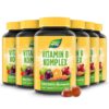 Vitamin B Komplex Multivitamin Gummies I alle B-Vitamine mit 12 µg Vitamin B12 I Mango-Geschmack I vegetarisch I 60 Stk