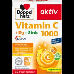 Vitamin C 1000 + D3 + Zink Depot (30 Tabletten)