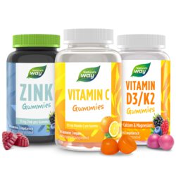 Vitamin C, D und Zink Set I 125 mg Vitamin C I 25 µg Vitamin D3 I 22 mg Zink I vegetarisch I 240 Stk