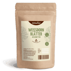 Weißdornblätter mit Blüten geschnitten (1000g)