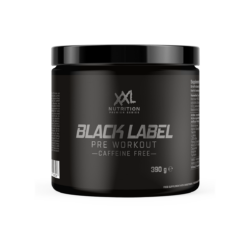XXL Nutrition Black Label Pre-Workout - Orange Früchte (Koffeinfrei) - 390 Gramm