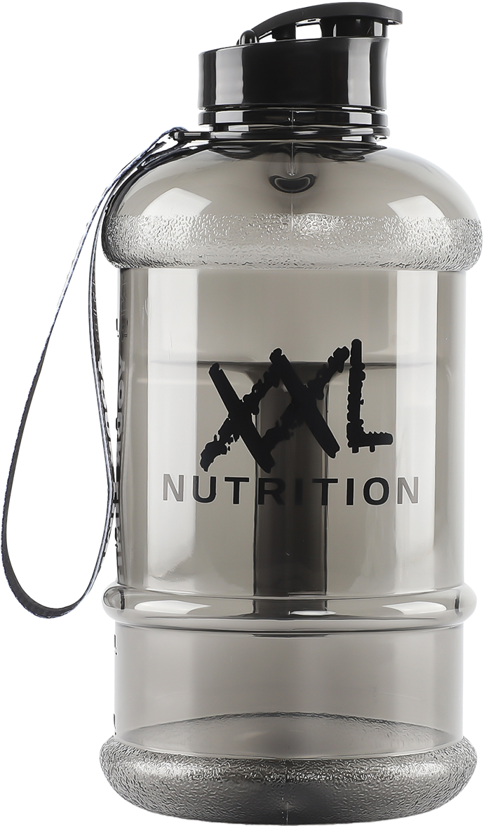 XXL Nutrition Clear Water Bottle - Black Smoke