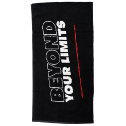 XXL Nutrition Gym Handdoek - Beyond your limits - Black