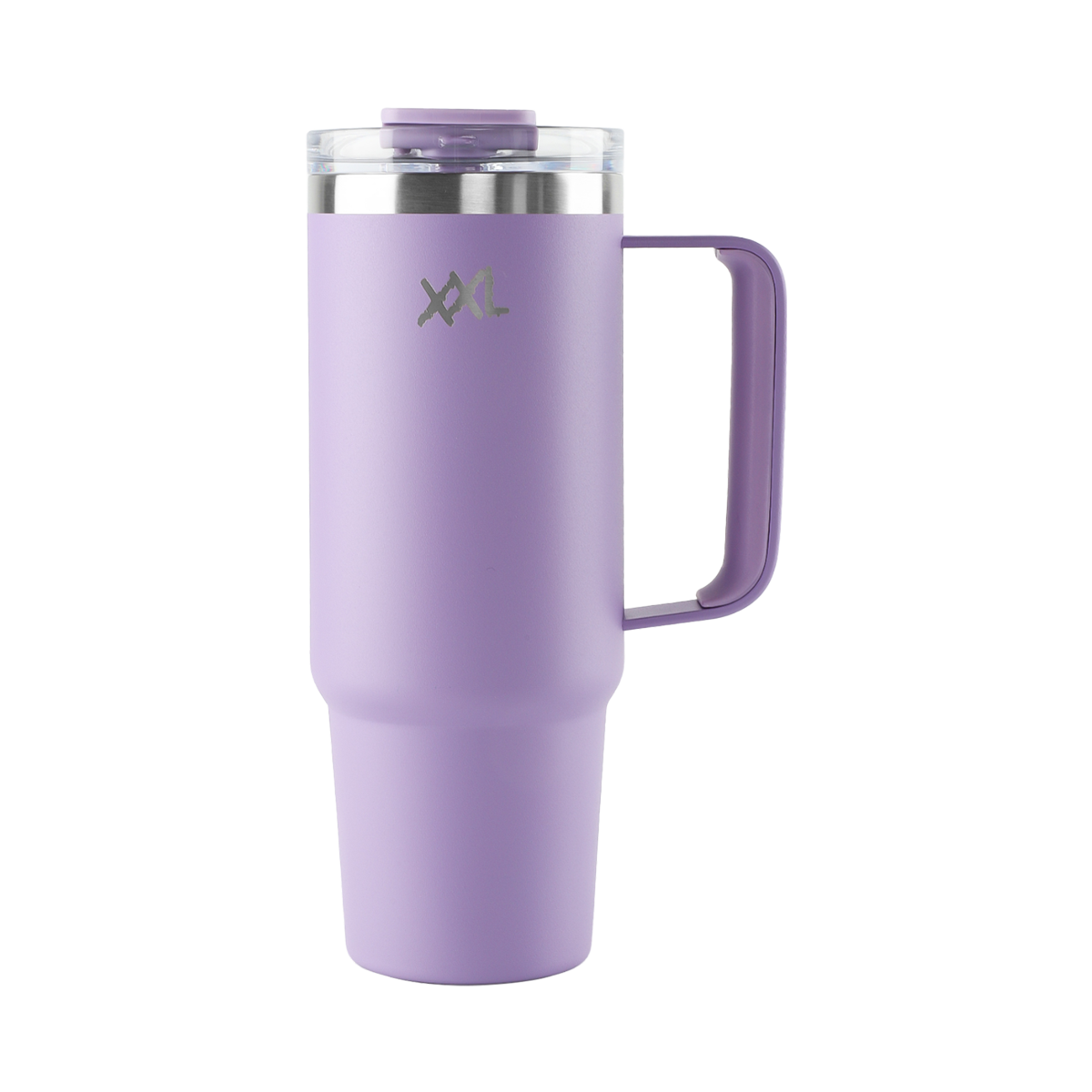 XXL Nutrition RVS Tumbler met Handvat en Rietje - Lila